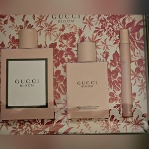 NIB GUCCI BLOOM EAU DE PARFUM 3 PC GIFT SET $185